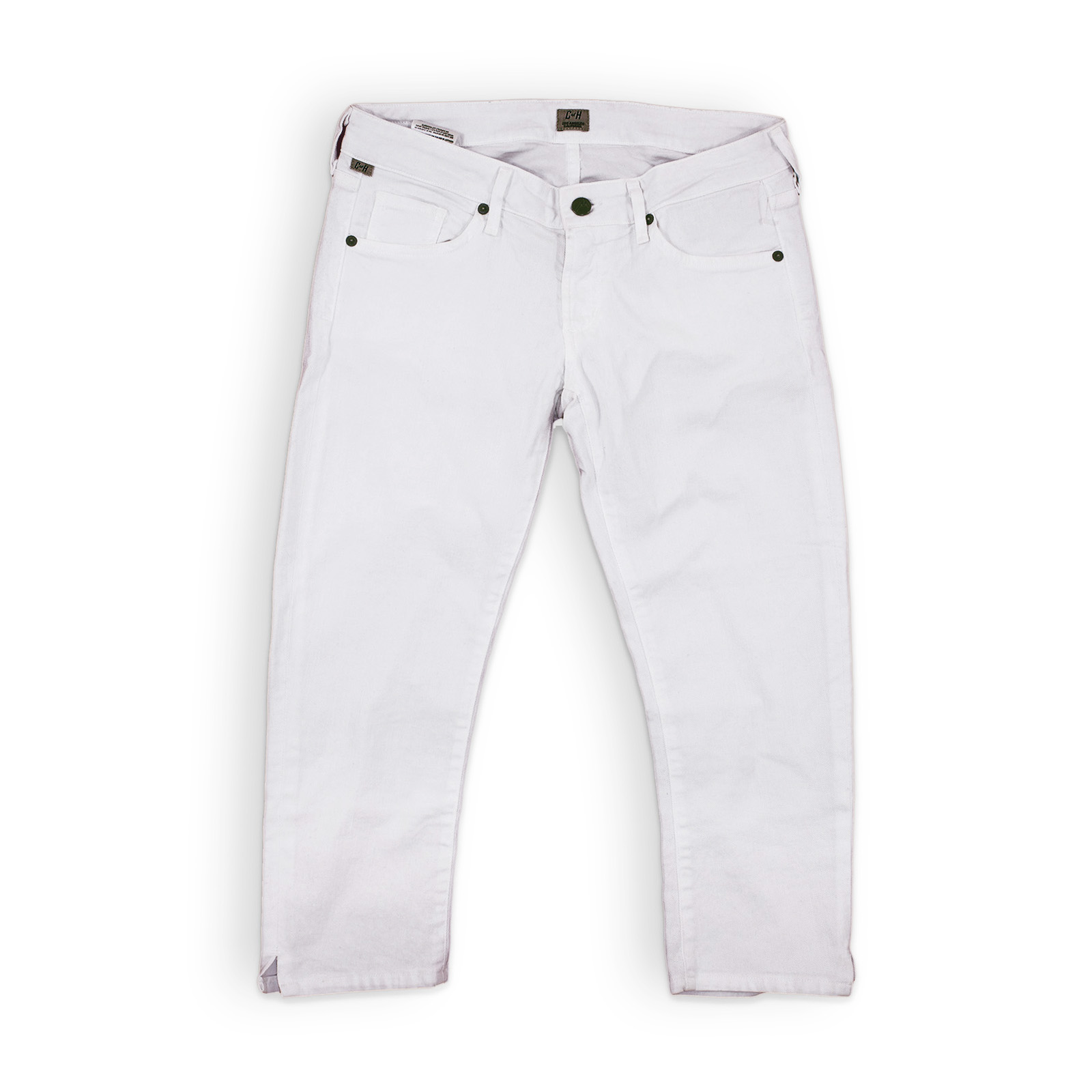 white jeans in store